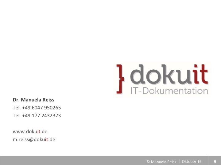 Folie Kontakt Logo dokuit